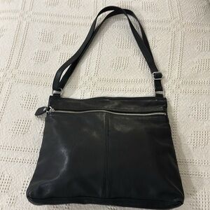 Margot Black Leather‎ Crossbody Shoulder Leather Bag